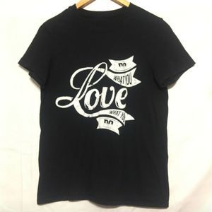 "Do What You Love" Graphic Tshirt size Large Black & White Happy Job Love Hobby